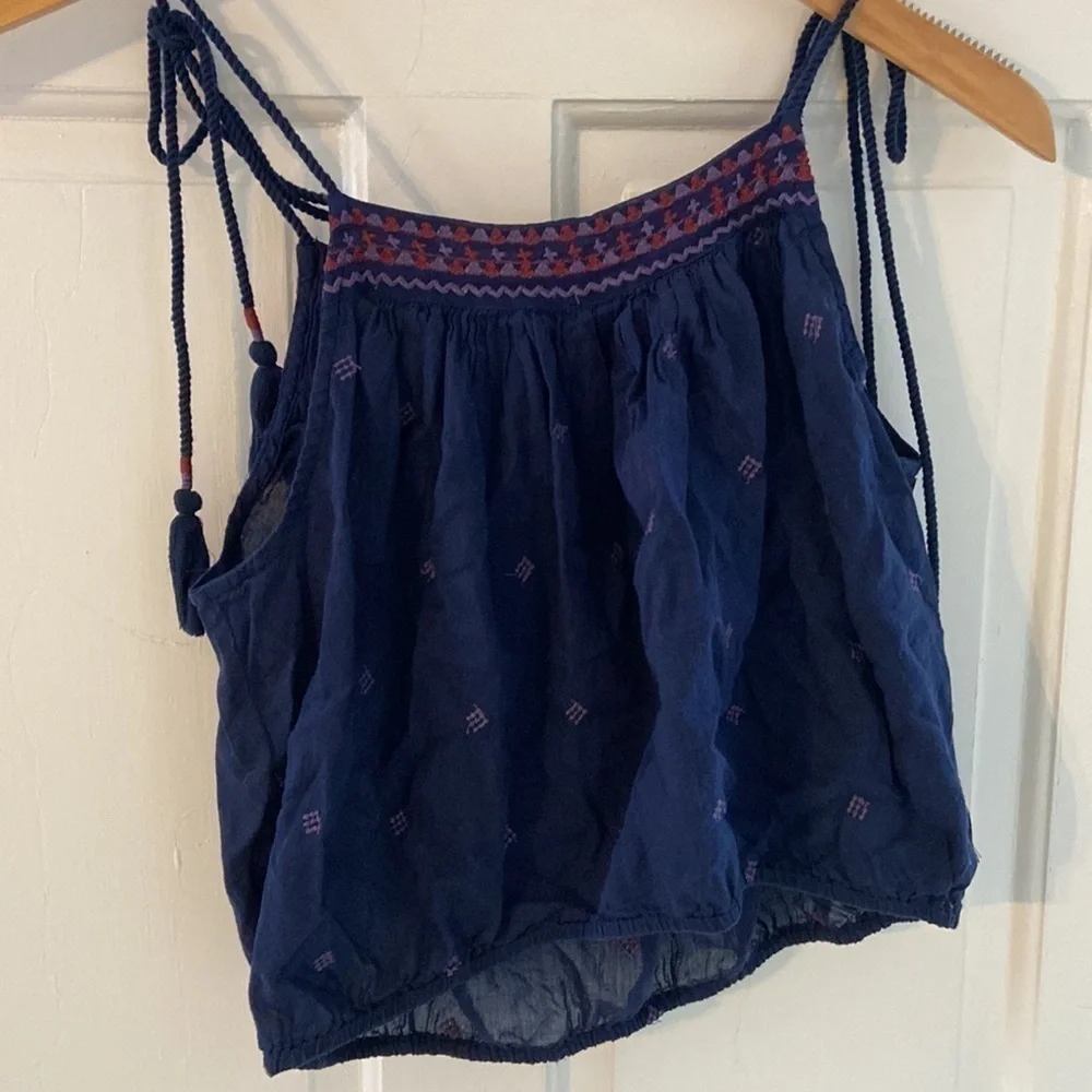 NWOT Free People eternal love embroidered top